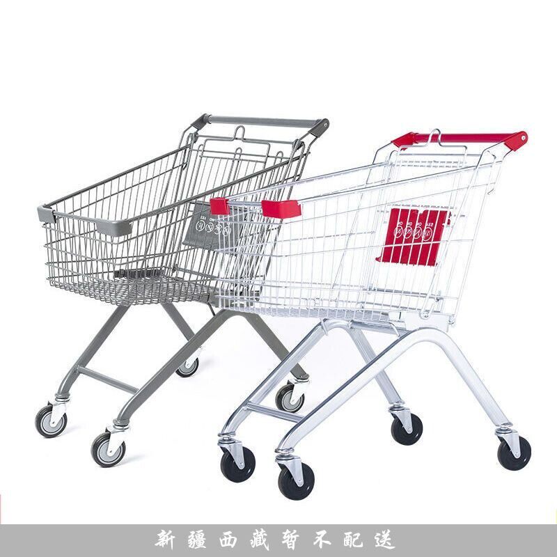 超市购物车商场手推车大润发家用网红小型推车大号买菜车儿童可坐