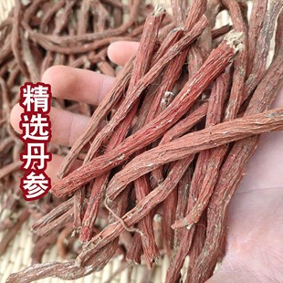 野生丹参干品无硫新鲜正品丹参条紫丹参整根红参血参中药材保心茶