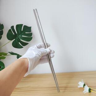 够长!Chockmen 316L不锈钢长筷子40CM油炸筷子空心煮面条防烫筷子