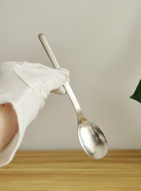 稀缺好货VE 18-10不锈钢半圆实心长柄饭勺喝汤勺拌饭勺子厚实质感