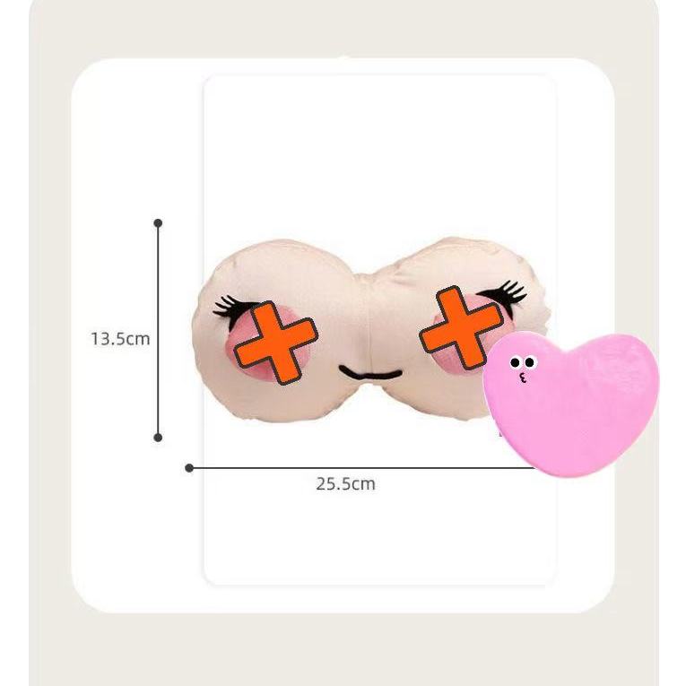 创意搞怪粒子胸部咪咪头枕