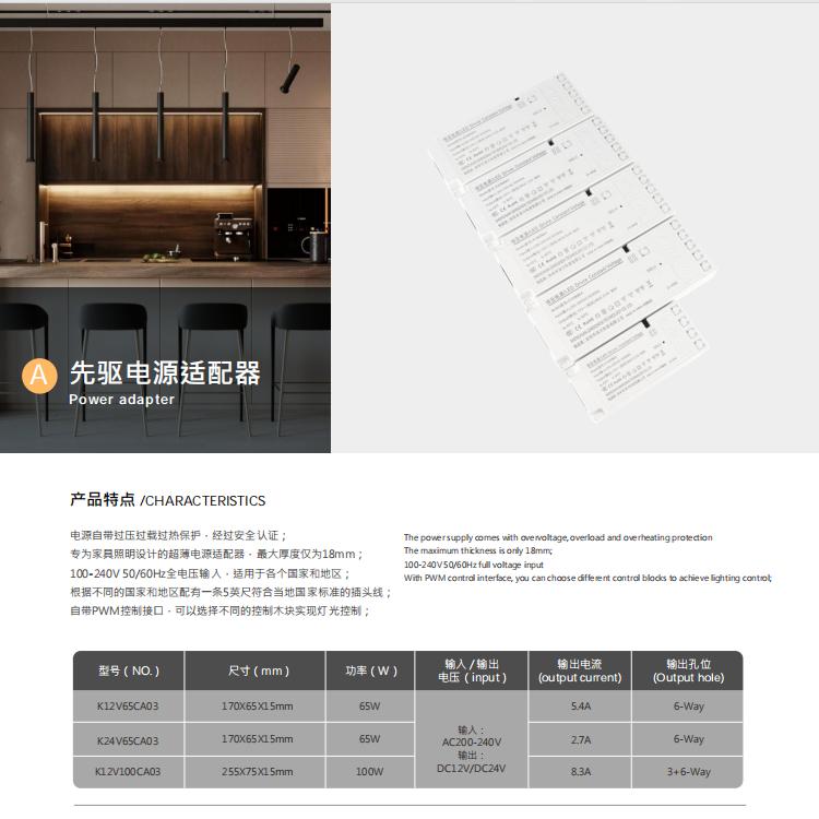 阿特兰斯变压器橱柜24V电源12V