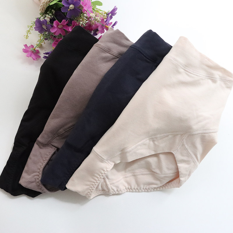 出口外贸日单原单纯棉高腰收腹女内裤 简约微提臀棉质女士三角裤,女士内衣/男士内衣/家居服,女三角裤,淘宝优惠券,粉丝福利购,淘宝优惠卷