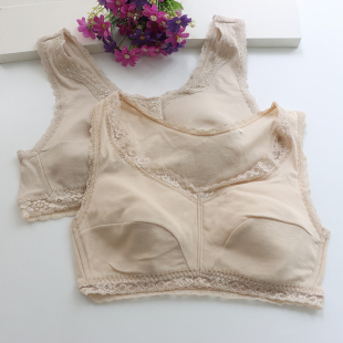 全棉桑蚕丝混纺大胸薄无钢圈文胸外贸日单舒适透气女胸罩