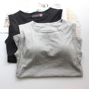 无袖 内衣舒适 打底休闲 T无钢圈背心文胸一体式 日单外贸原单Bra