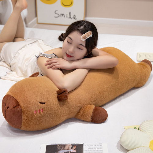 水豚玩偶卡皮抱枕巴拉毛绒玩具女生睡觉床上抱睡公仔布娃娃男生款
