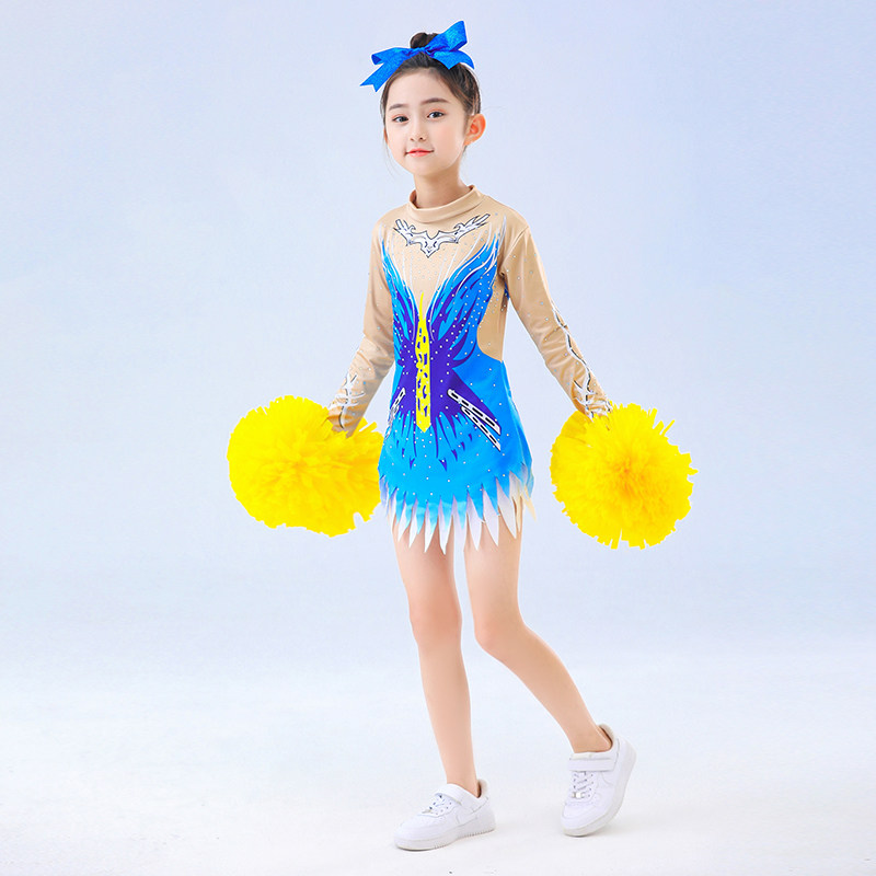 学生啦啦操比赛中小学生拉拉队服装竞技团体健美操服啦啦操舞蹈服