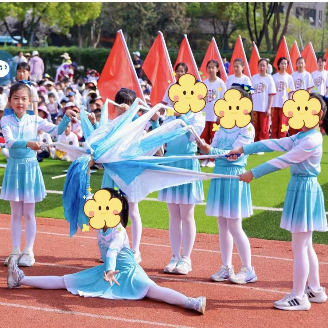 儿童啦啦操比赛演出服套装