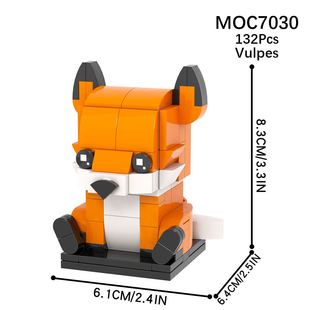 中国积木MOC动物系列1穿靴子 玩具礼物 猫恶狼死神狮子方头仔拼装