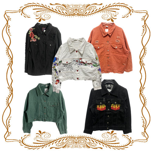古着牛仔夹克vintage美式