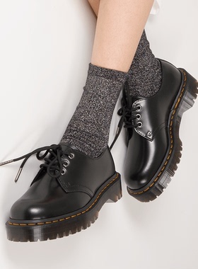 先锋之翼 1461BEX中厚底低帮3孔马丁靴增高松糕底真皮马丁单鞋女