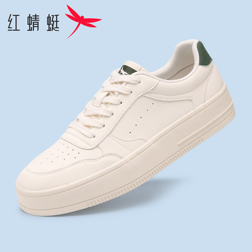红蜻蜓男鞋厚底透气百搭板鞋