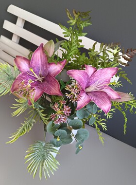 粉色系婚庆花材婚礼堂商场橱窗装饰背景路引插花莫奈花排花艺花束