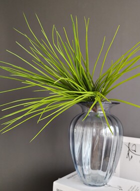 仿真植物软胶手感叶材草韭菜水草 森系家居婚庆酒店景观装饰批发