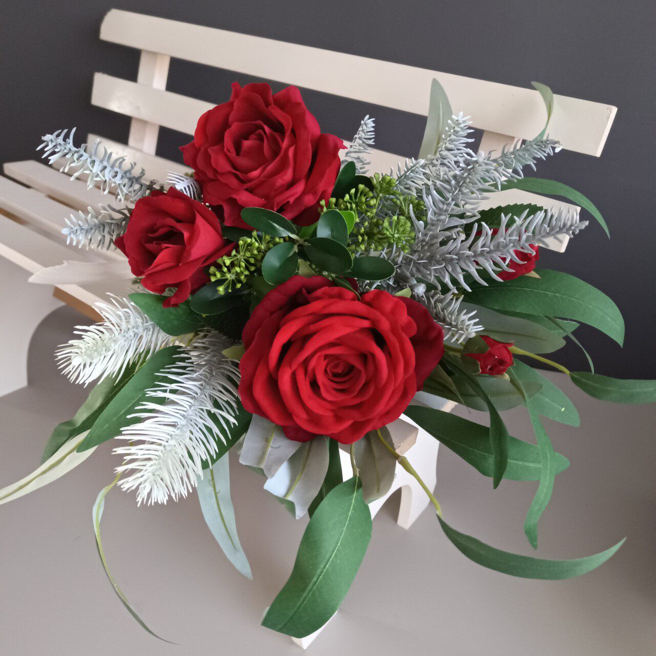 西餐厅花器桌花摆件酒店生日宴会婚礼桌面装饰摆花圣诞花跨境货源