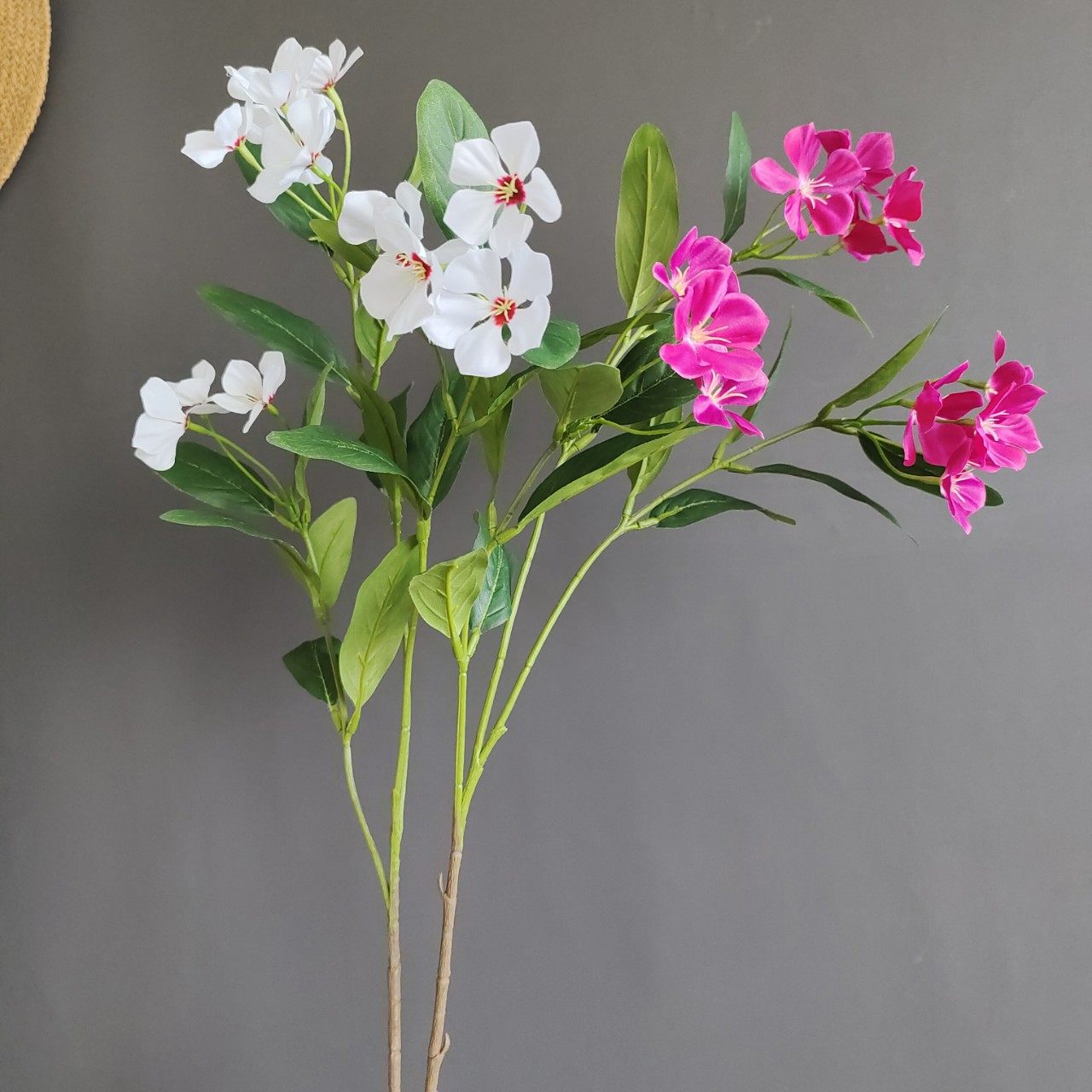 仿真长春花杜鹃花木兰花三色堇 跨境货源家居样板间酒店景观装饰