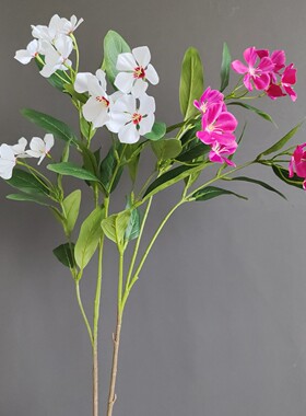 仿真长春花杜鹃花木兰花三色堇 跨境货源家居样板间酒店景观装饰