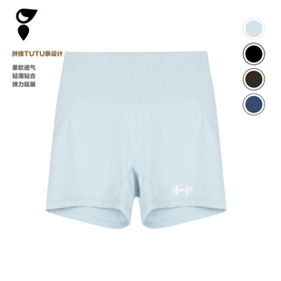 运动弹力三分健身裤 D3C 基础纯色显臀女款 HARDSHIP｜螺纹三分裤