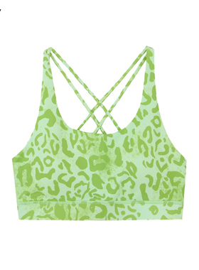 HARDSHIP｜绿豹纹 CrossFit运动训练交叉背心 透气吸汗女士文胸