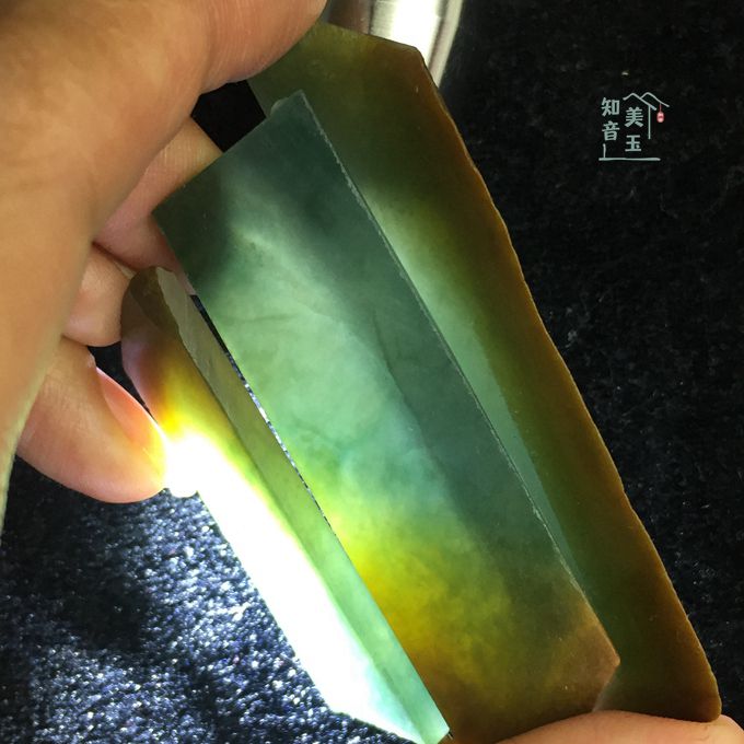 危地马拉A货翡翠片料明料冰种