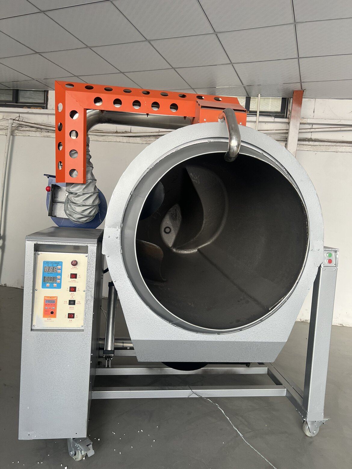 得力朝天锅杀青机茶叶柴火朝天锅杀青机茶叶炒茶机柴火炒茶机炒干