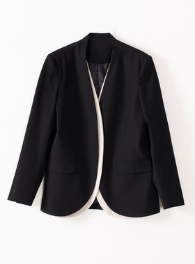 玛洛薇 M-71628 黑色长袖西装女