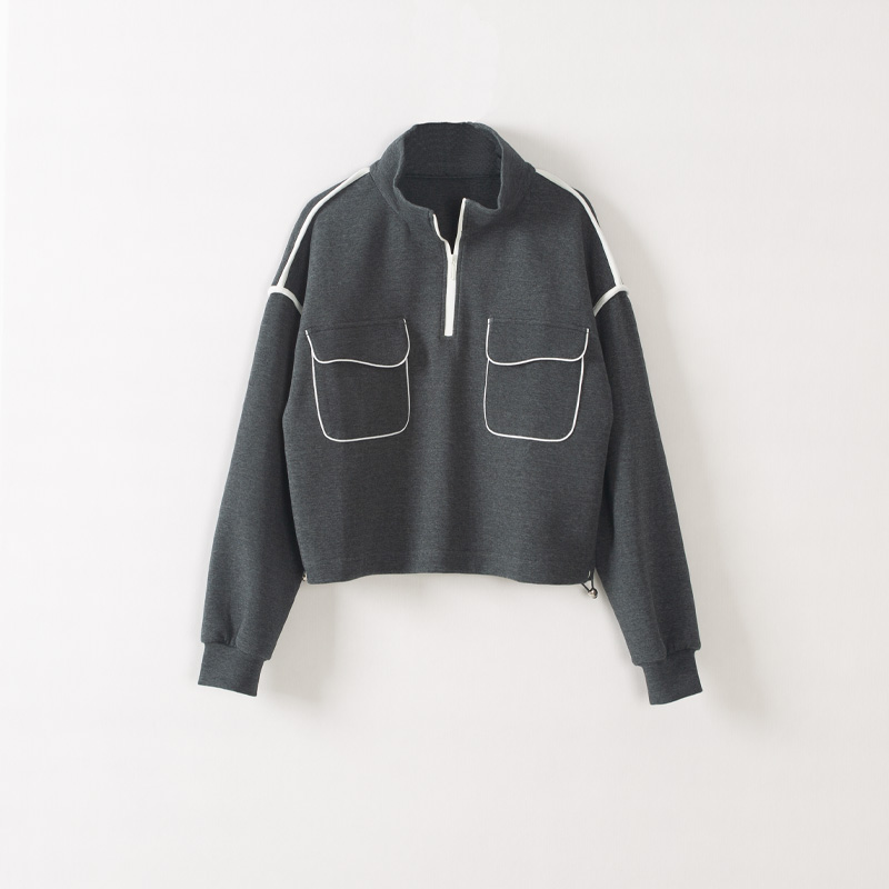 玛洛薇宽松休闲高领卫衣