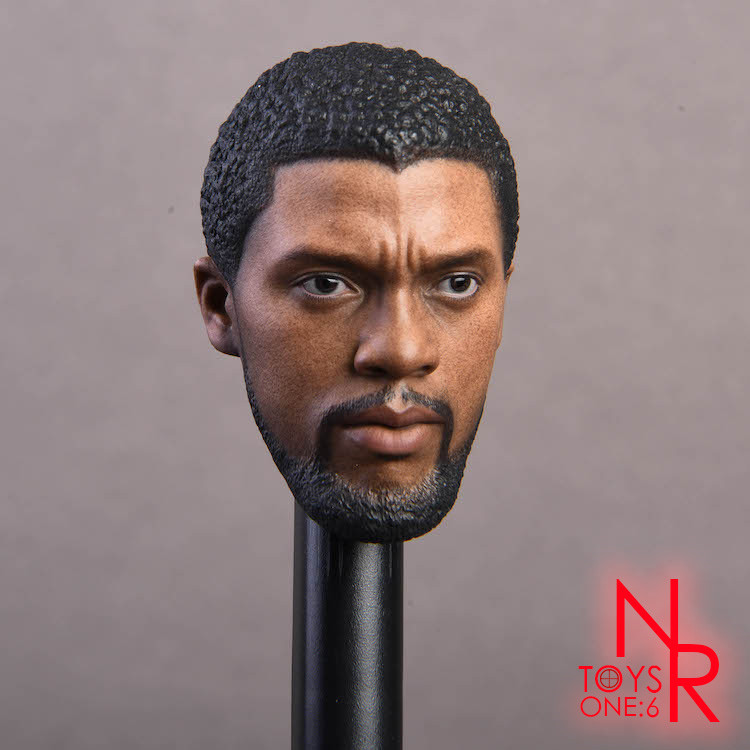 现货nrtoys1/6兵人黑豹头雕2.0