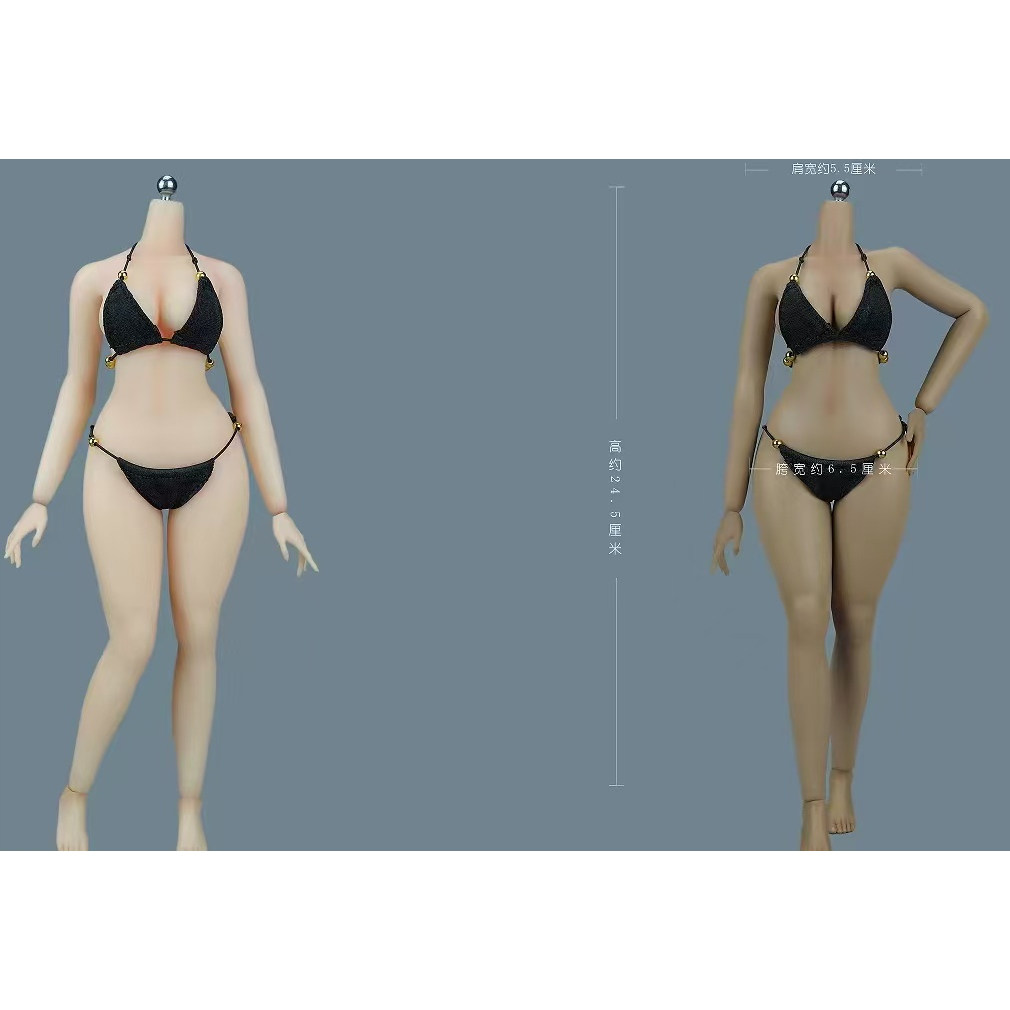 1/6兵人女素体铂金硅胶丰满型
