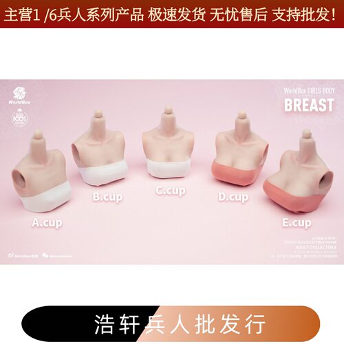 1/6女兵人素体大胸件胸型配件
