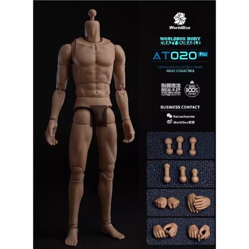 现货WorldBox 1/6兵人素体 耐操素体 头雕通用升级版 AT020 Pro
