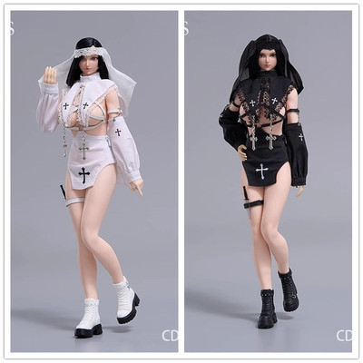 cdtoys1/6女兵人修女cos服装