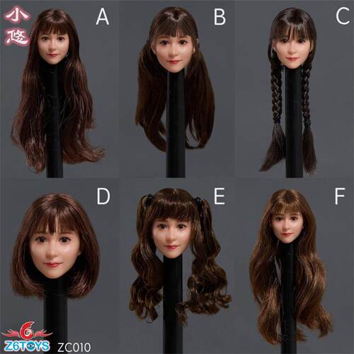 现货 Z6TOYS 1/6  ZC010 岛国优女 可动眼头雕系列第一弹 小悠