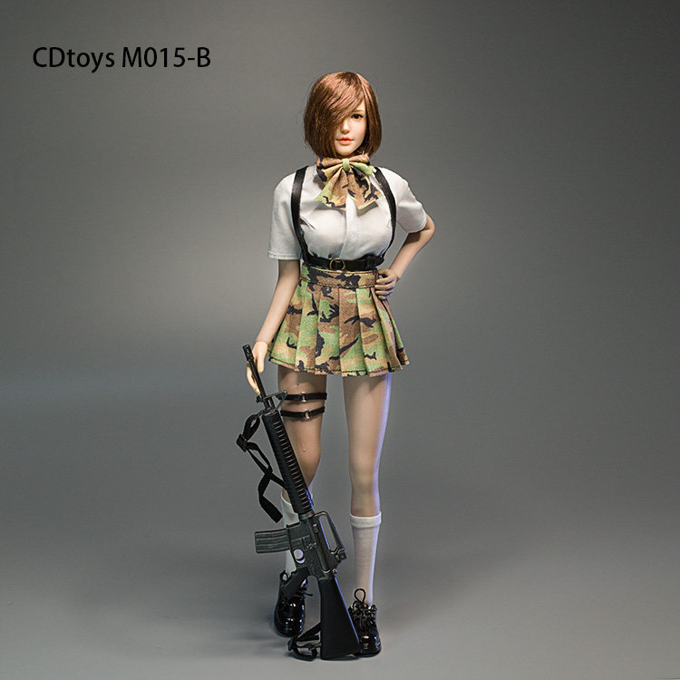 战术蟒纹制服裙武装女兵人现货c