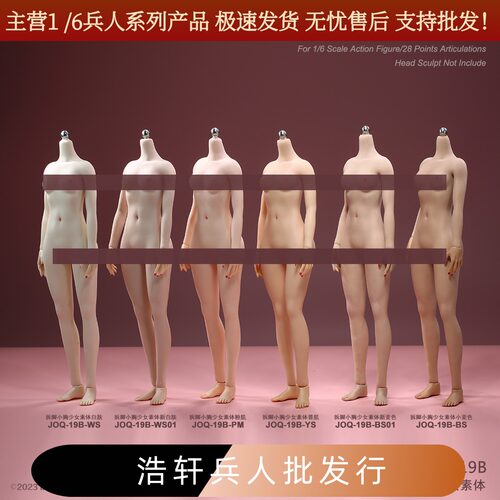 1/6女兵人包胶素体拆脚小胸