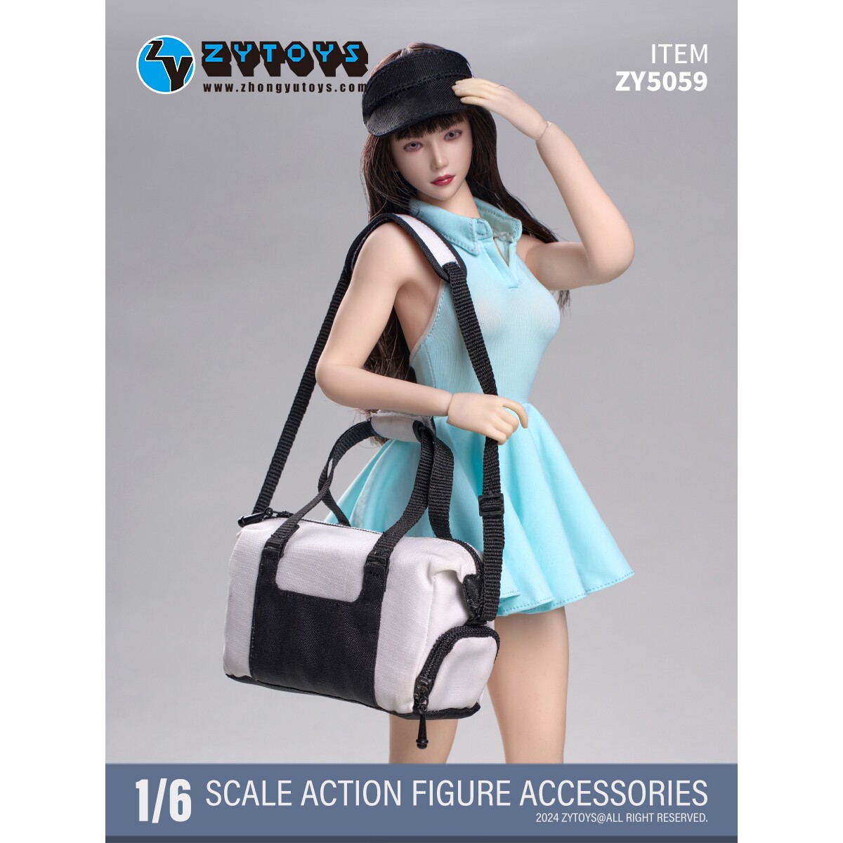 ZYTOYS 1/6女兵人衣服 12寸人偶 网球运动套装ZY5059模型服装配件