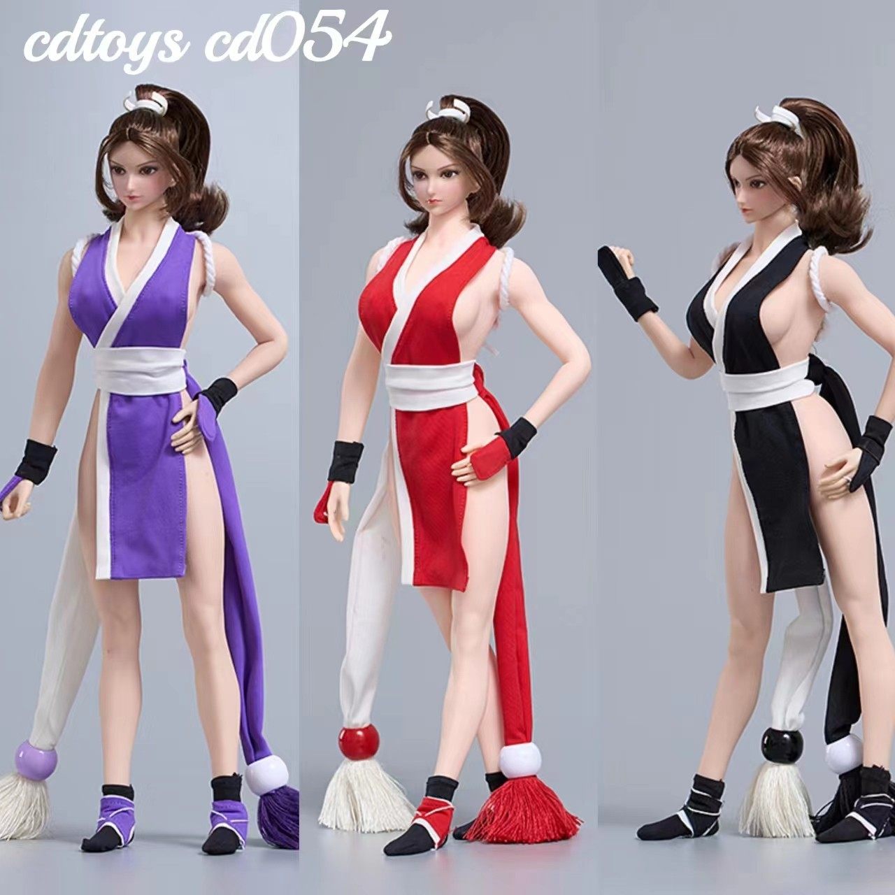 现货1/6女兵人衣服 不知火舞cosplay服装适用女素体cdtoys cd054