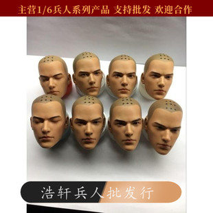 现货1/6兵人 圣僧 和尚头雕 睁眼闭眼双头雕