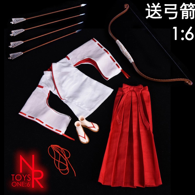 现货1/6女兵人衣服桔梗图片