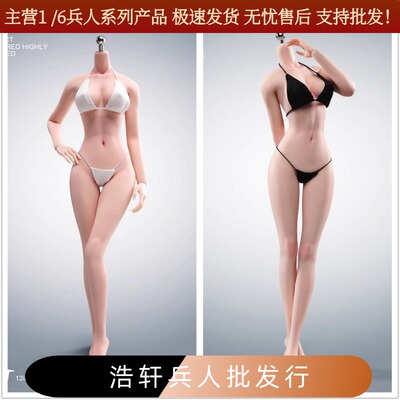 1/6兵人女素体窈窕全钢骨包胶