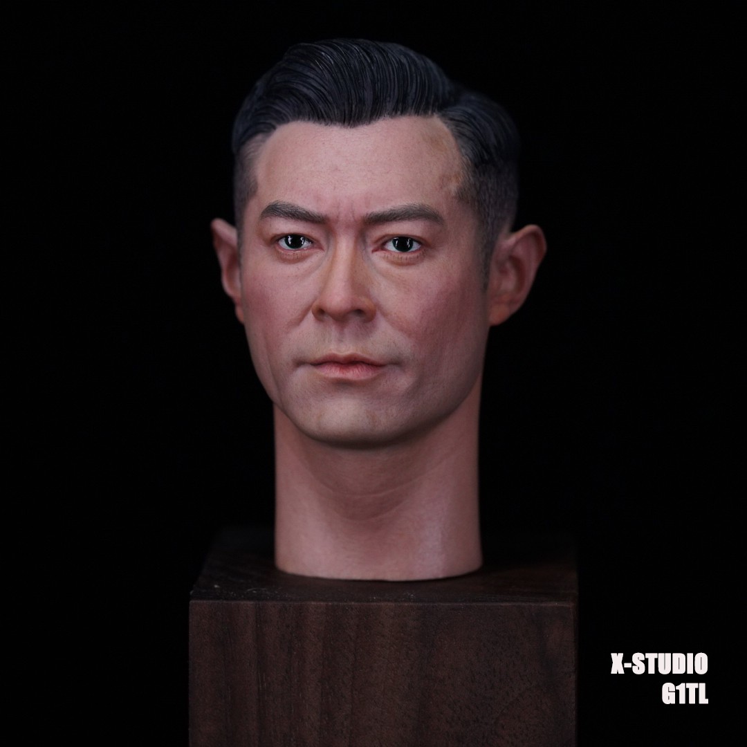 艾克斯涂装室精涂版 1/6男兵人头雕模型 香港明星古天乐头雕 现货