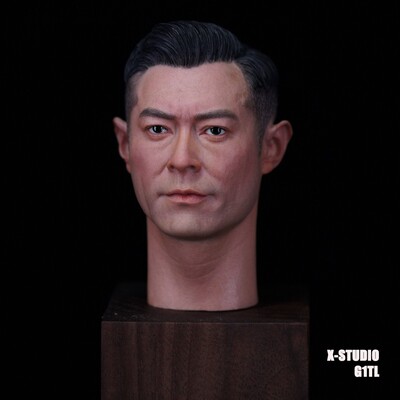 艾克斯涂装室精涂版 1/6男兵人头雕模型 香港明星古天乐头雕 现货