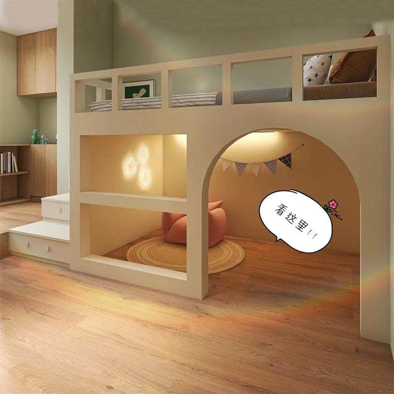 定制儿童青少年秘密基地树屋床半高床小户型创意中高床下空储物美,住宅家具,半高床,淘宝优惠券,粉丝福利购,淘宝优惠卷