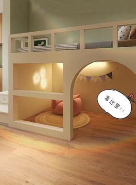 定制儿童青少年秘密基地树屋床半高床小户型创意中高床下空储物美