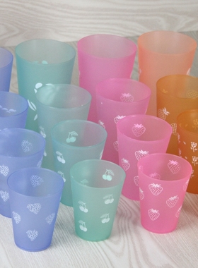 唯真特价批发 透明塑料杯子儿童杯水杯 杯子歌杯子舞饮料杯学生杯