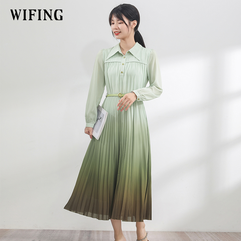 冬季渐变雪纺WIFING/未风