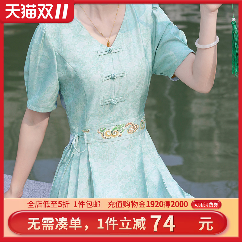 高腰显瘦连衣裙夏季新款未风