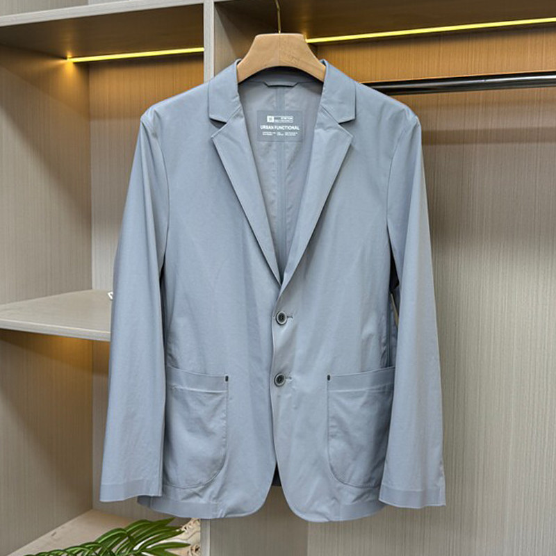 浅蓝防晒西服男款夏季薄款图片
