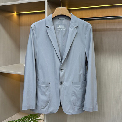 浅蓝防晒西服男款夏季薄款