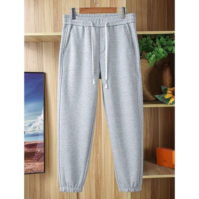 加绒裤子男加厚束脚裤